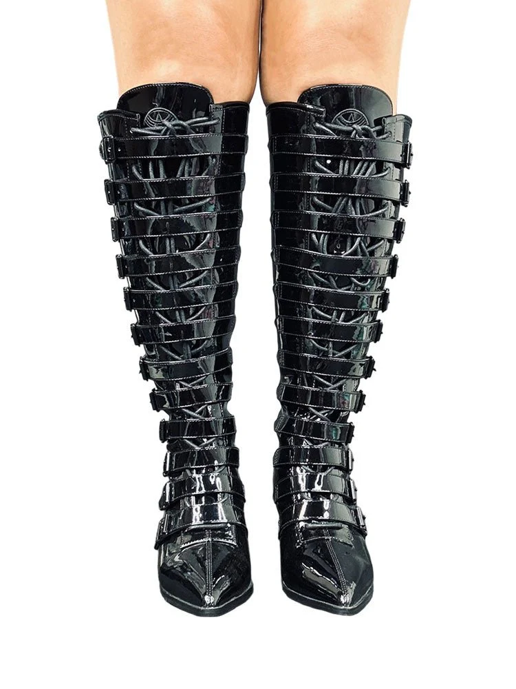 COVEN BOOT MAX - BLACK PATENT - Image 3
