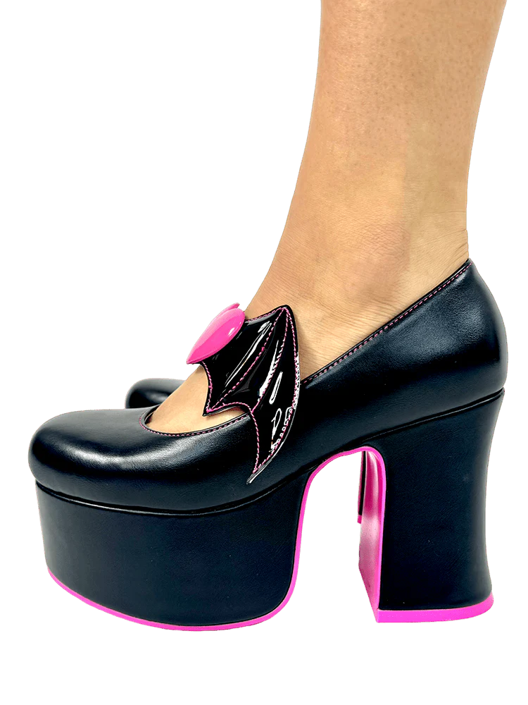 DEELITE DRACULAURA - BLACK/HOT PINK - Image 4