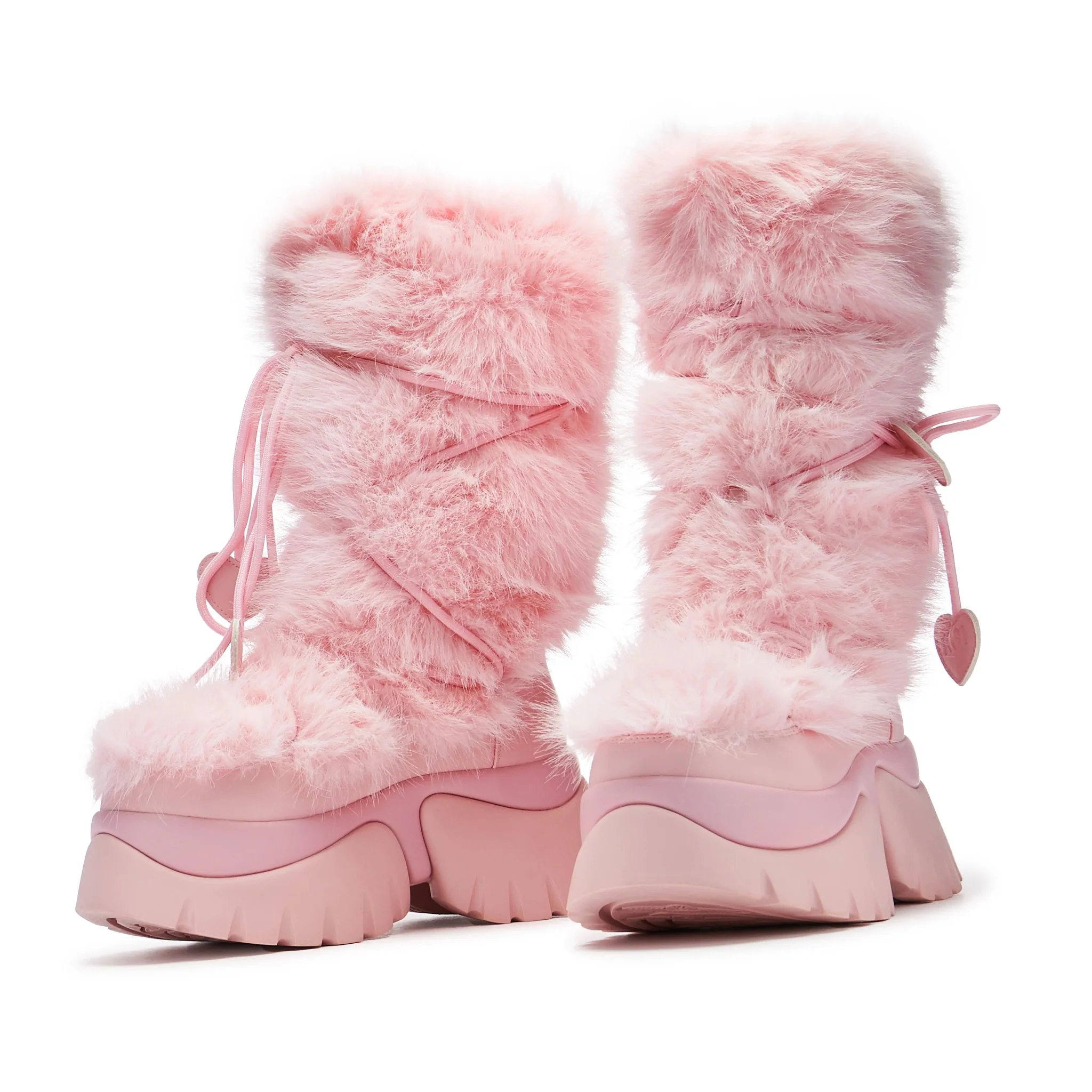 KAWAII SASQUATCH FLUFFY SNOW BOOTS - PINK - Image 3