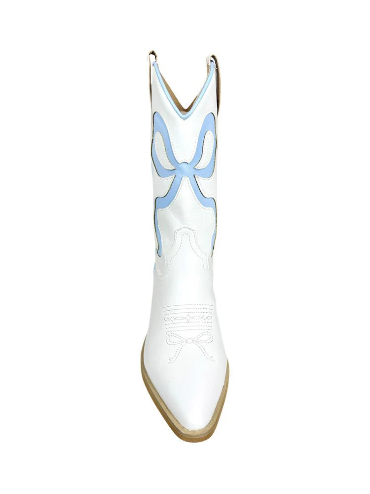 MIRIAM BOW - WHITE/BLUE - Image 3