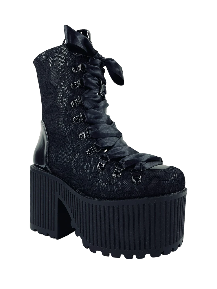 Pandora Platform Boot Black Lace - Image 2