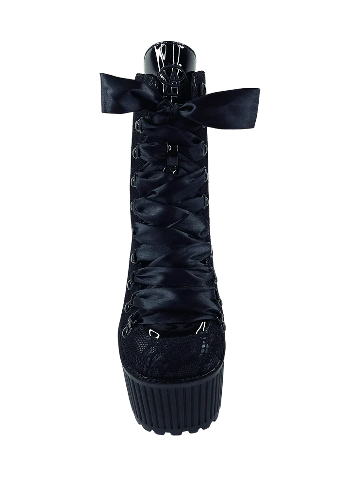 Pandora Platform Boot Black Lace - Image 3