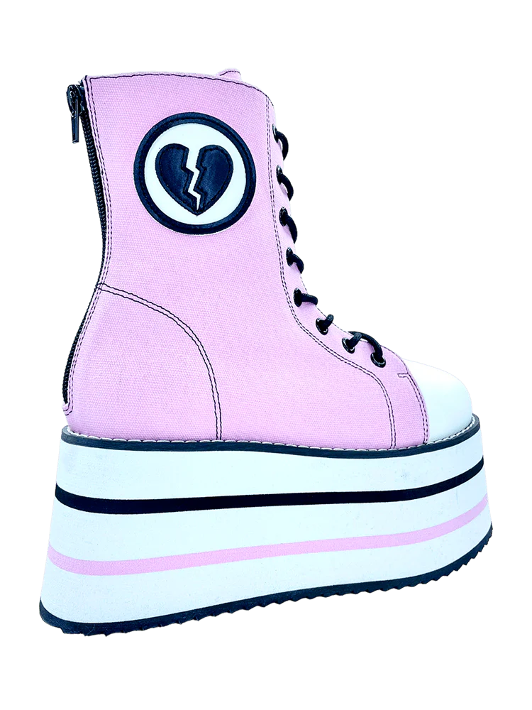 SUSPENSION BROKEN HEART - PINK/BLACK/WHITE - Image 5