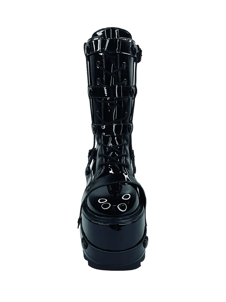 TRANCE BNDG HEART - BLACK PATENT - Image 3