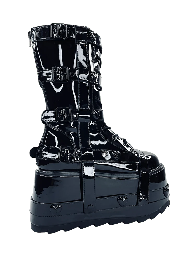 TRANCE BNDG HEART - BLACK PATENT - Image 5