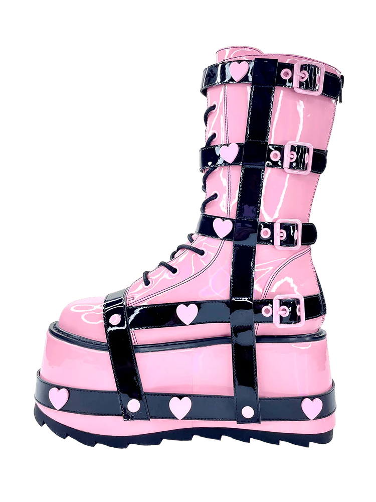 TRANCE BNDG HEART - PINK/BLACK - Image 4