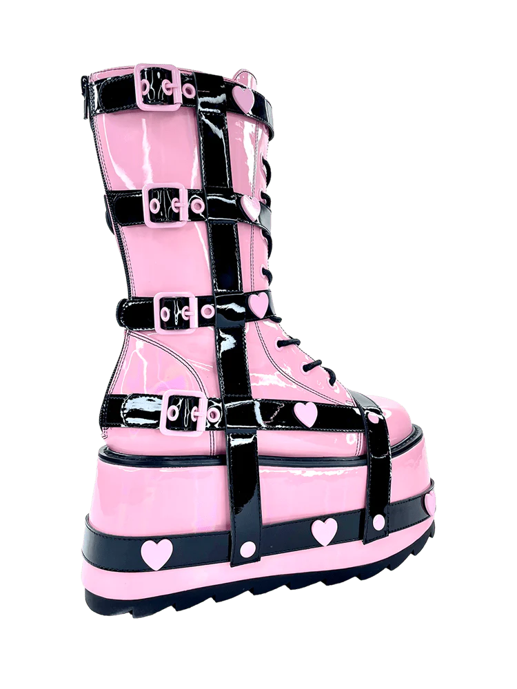 TRANCE BNDG HEART - PINK/BLACK - Image 5